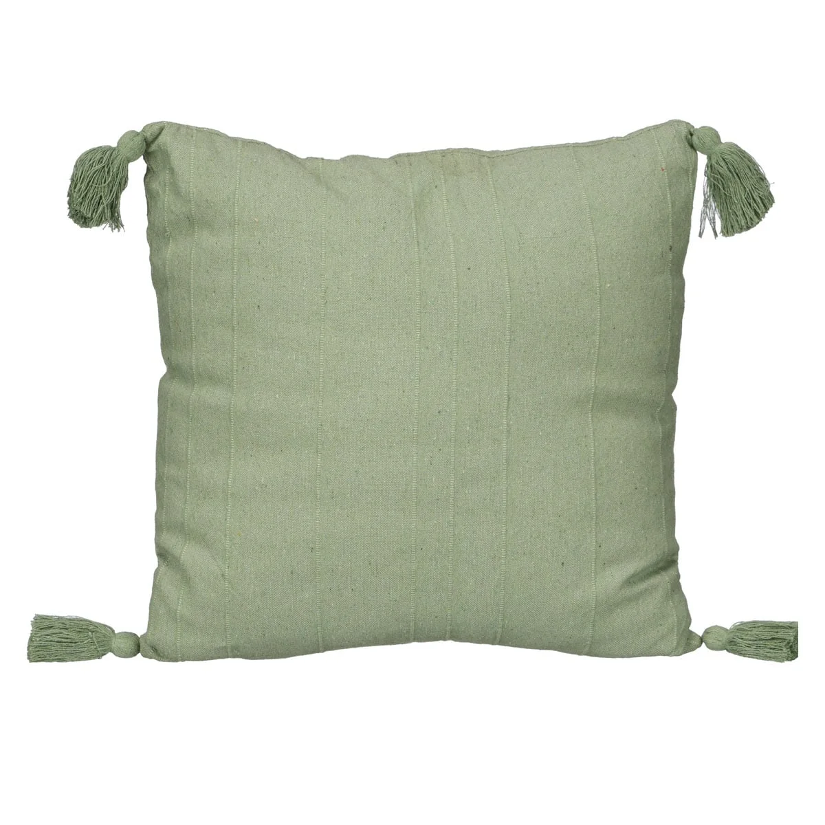 Almofada com riscas verde 45x45cm da hôma, fotografia 1