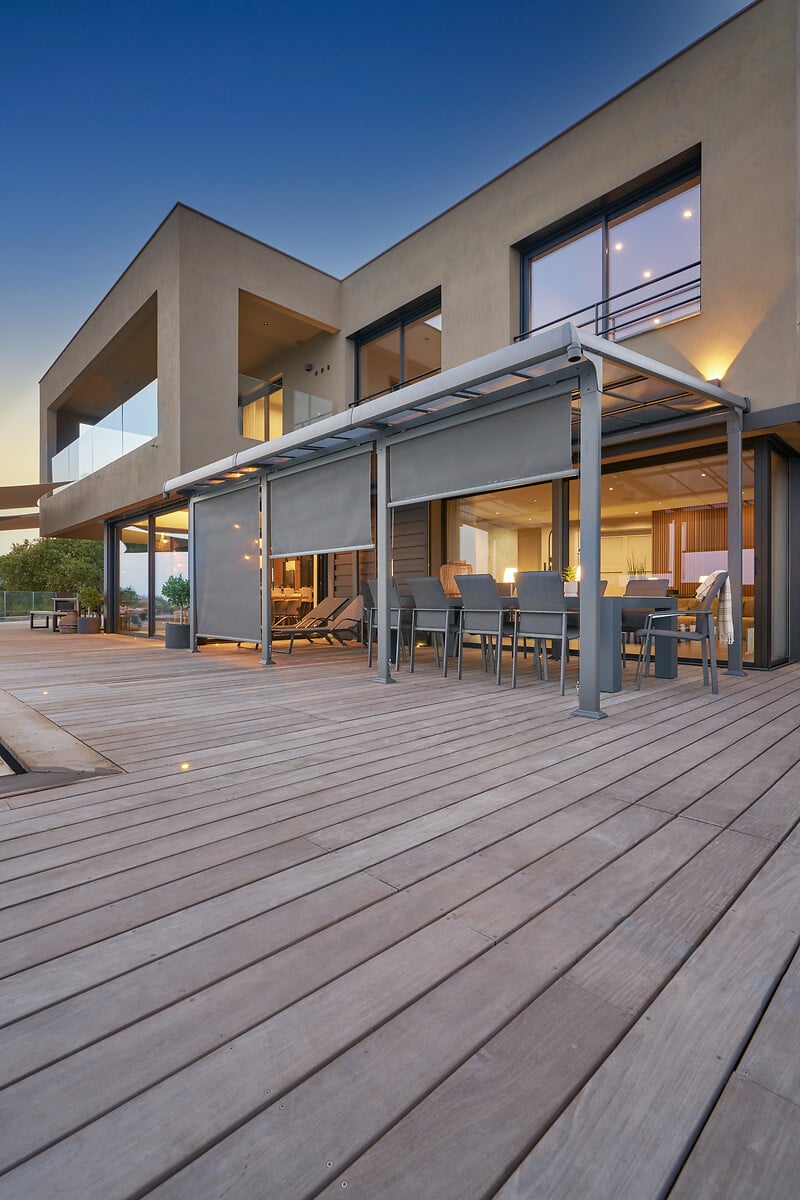 Pérgola ENOLIE graphite em alumínio 3,5x4m da hôma, fotografia 1