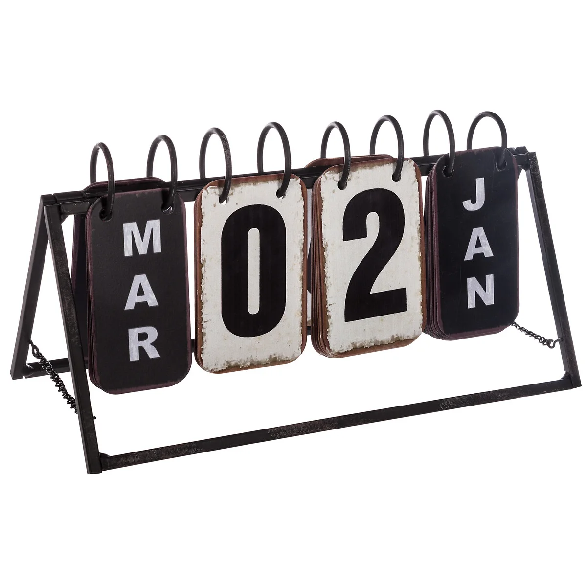 Calendário VINTAGE preto e branco em metal by hôma, photo 1