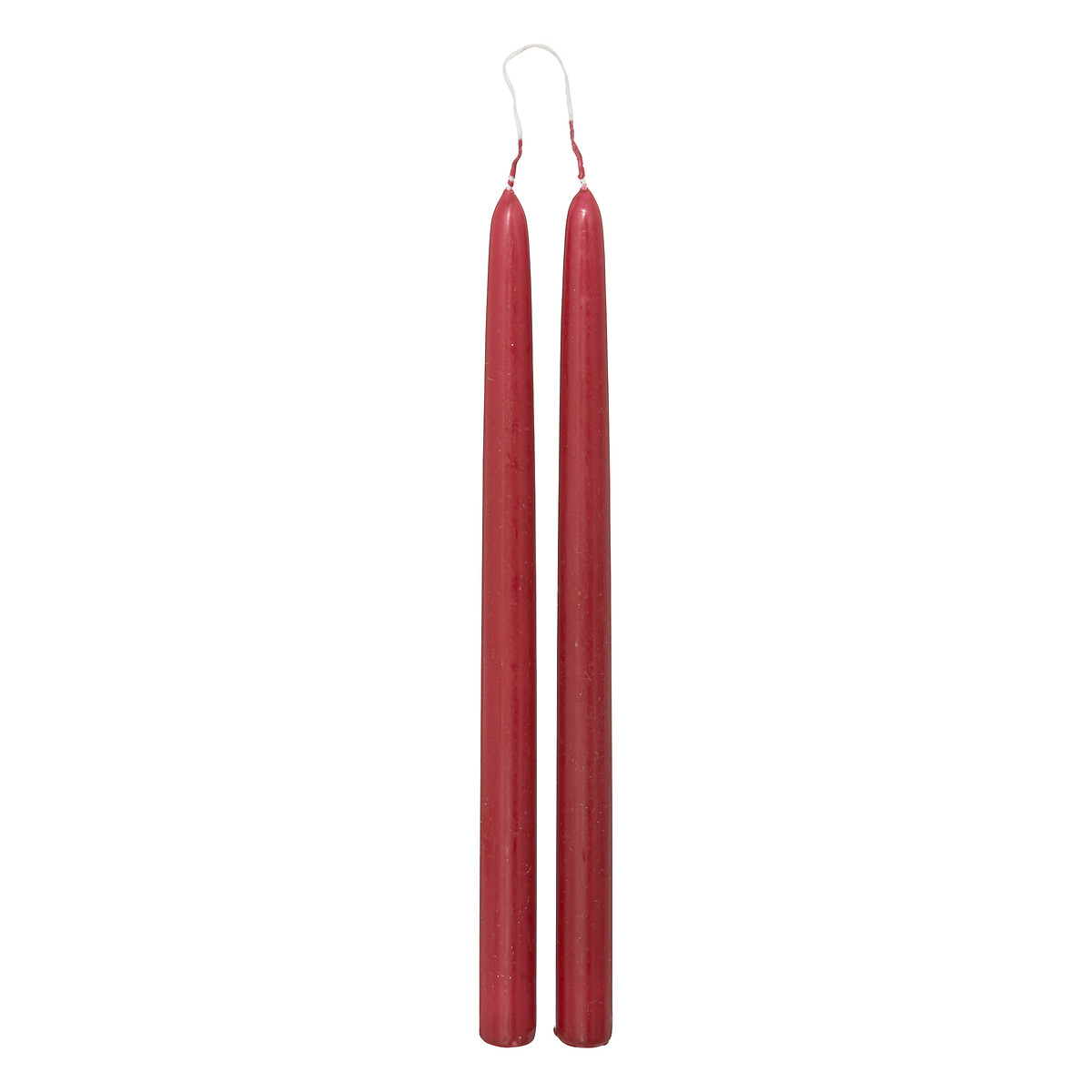 Conjunto de 2 velas HUGO vermelhas para candelabro 30cm by hôma, photo 1