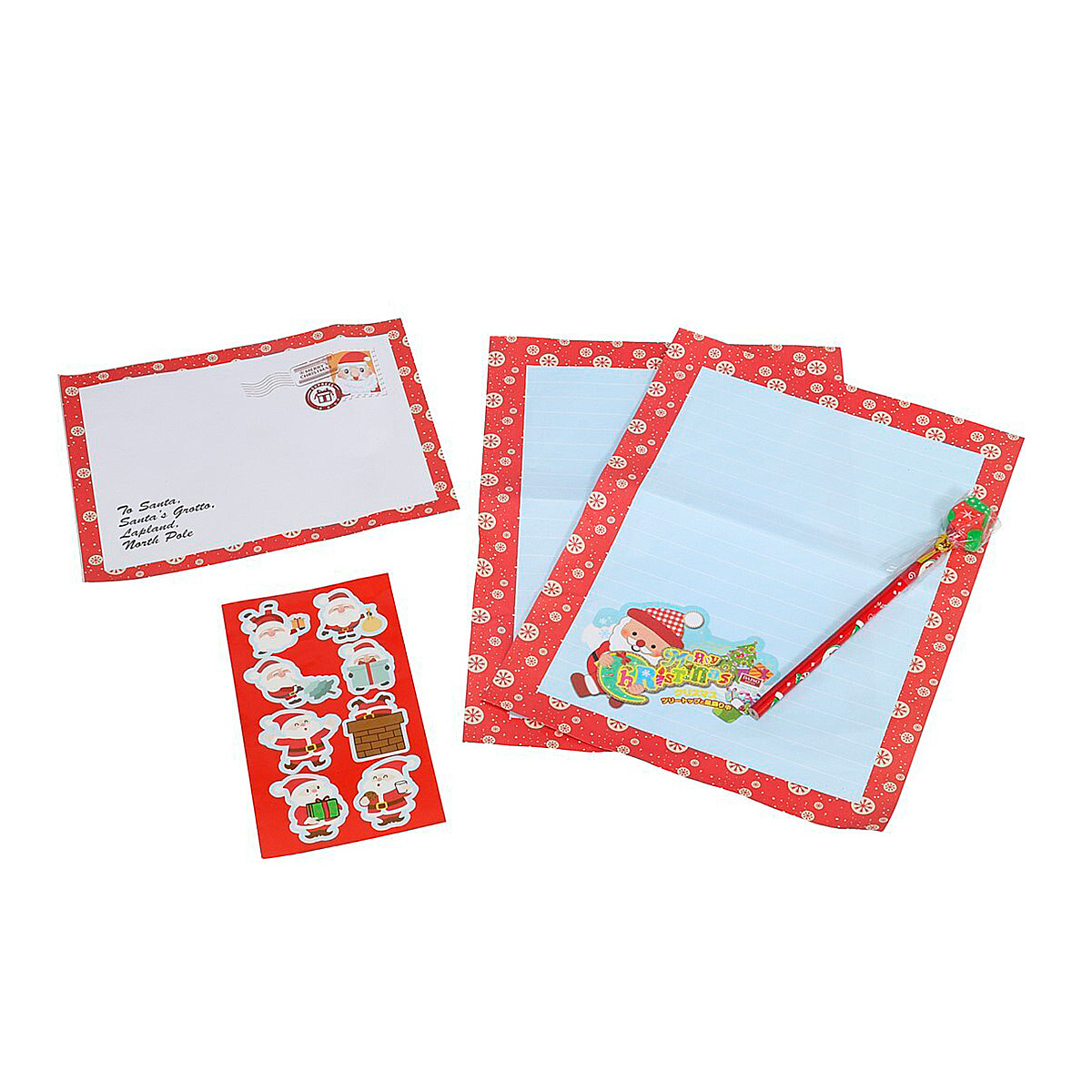 Carta pai natal 29x21cm c/ autocolantes da hôma, fotografia 1