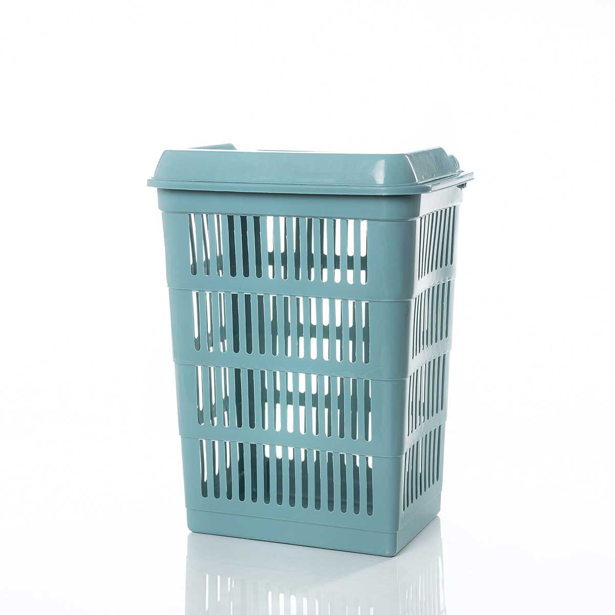 Cesto de roupa wc azul SAND com tampa da hôma, fotografia 1