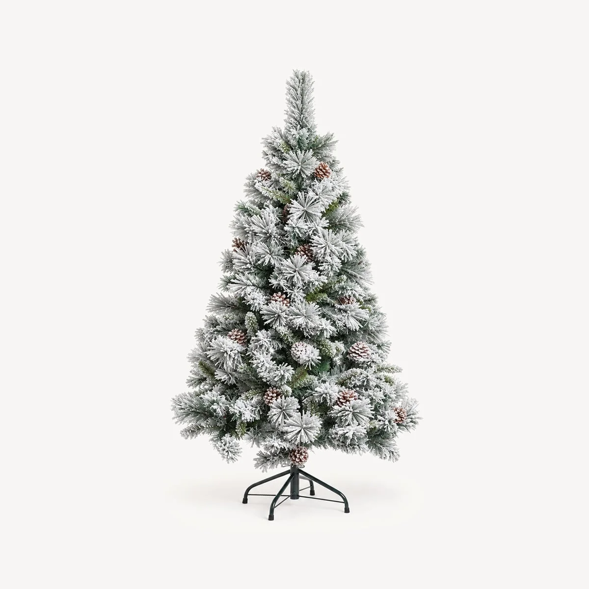 Árvore de natal MINNESOTA efeito neve com pinhas 150cm da hôma, fotografia 1