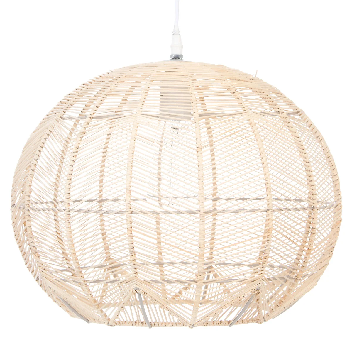 Candeeiro de teto KITA bege em rattan 38cm da hôma, fotografia 1