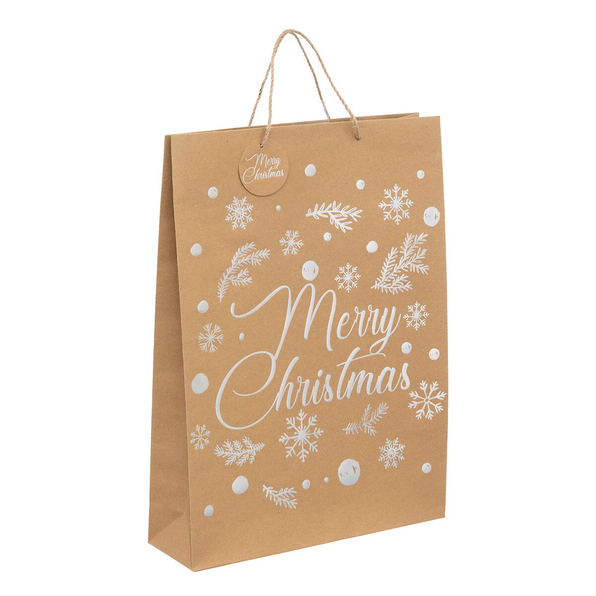 Saco oferta decorativo holo castanho kraft 45,5cm by hôma, photo 1