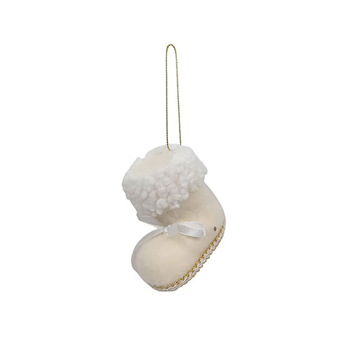 Pendurante De Bota De Pelucia Branca 11cm by hôma, photo 1