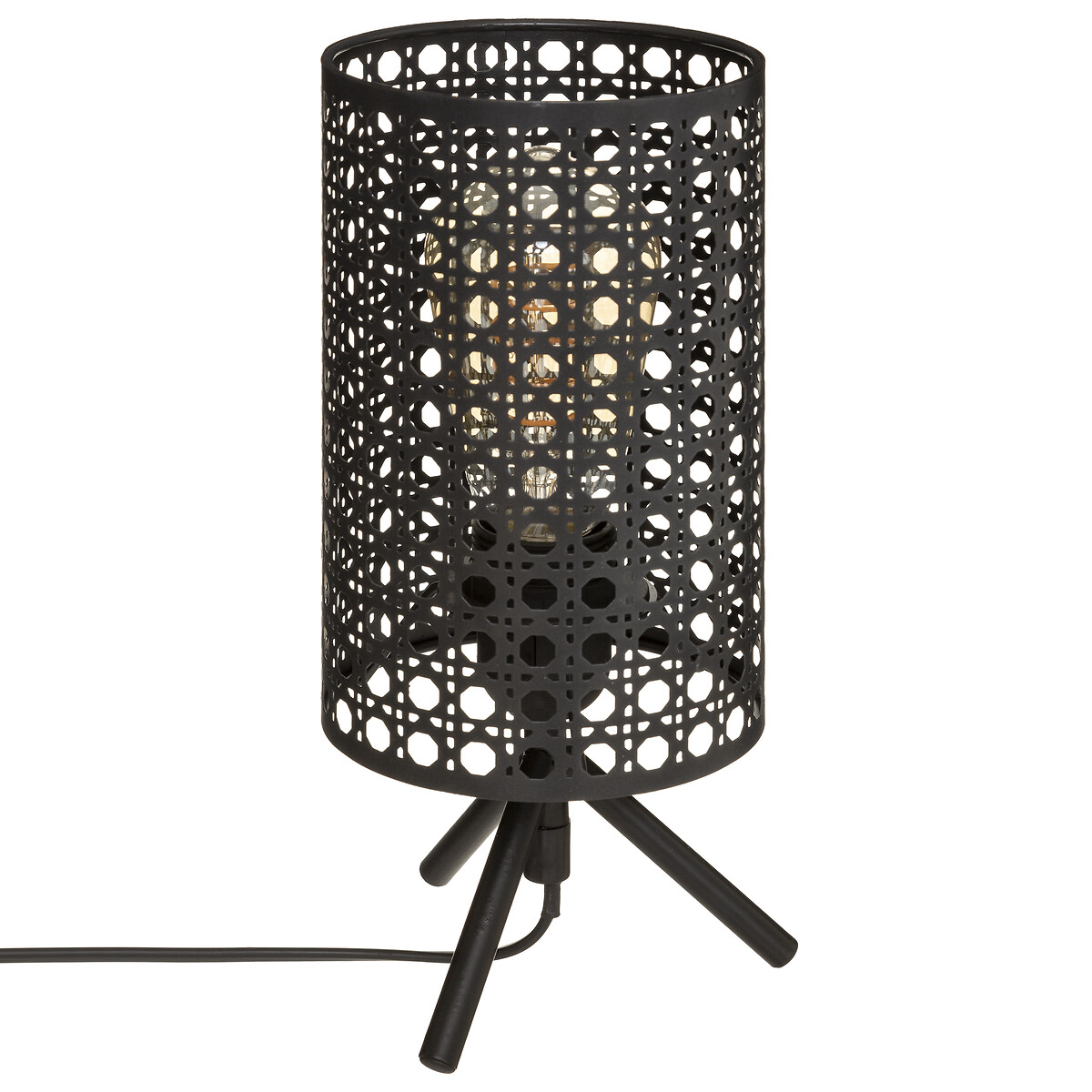 Candeeiro de mesa KATEL preto em metal 28cm da hôma, fotografia 1