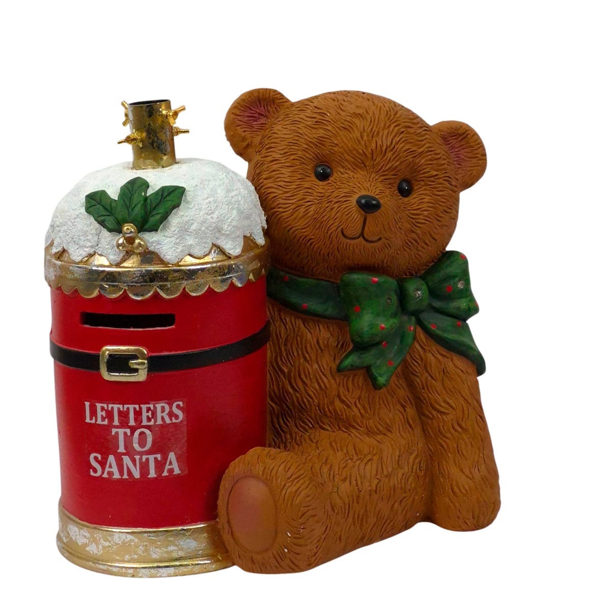 Base para árvore de natal de urso com correio da hôma, fotografia 1