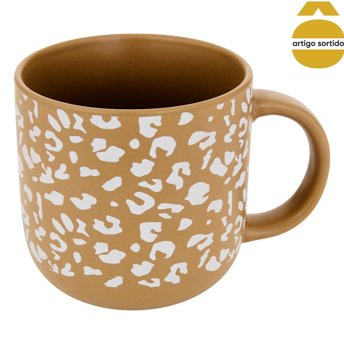 Caneca LEOPARDI multicolor em porcelana 35cl da hôma, fotografia 1