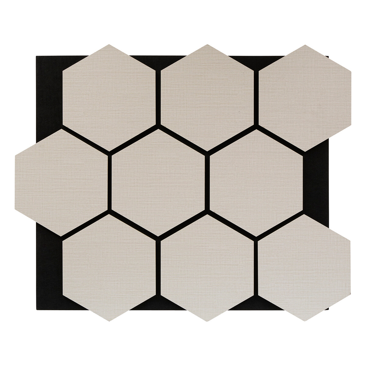 Painel decorativo CLINT tecido bege 56x69cm da hôma, fotografia 1