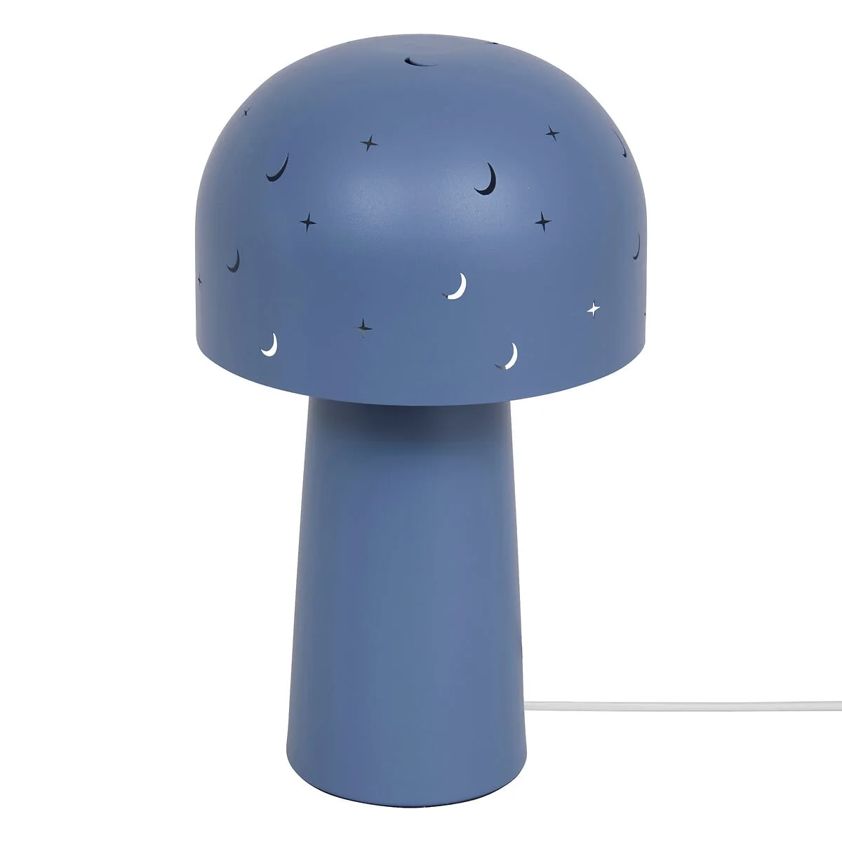 Candeeiro de mesa cogumelo azul em metal 27cm by hôma, photo 1