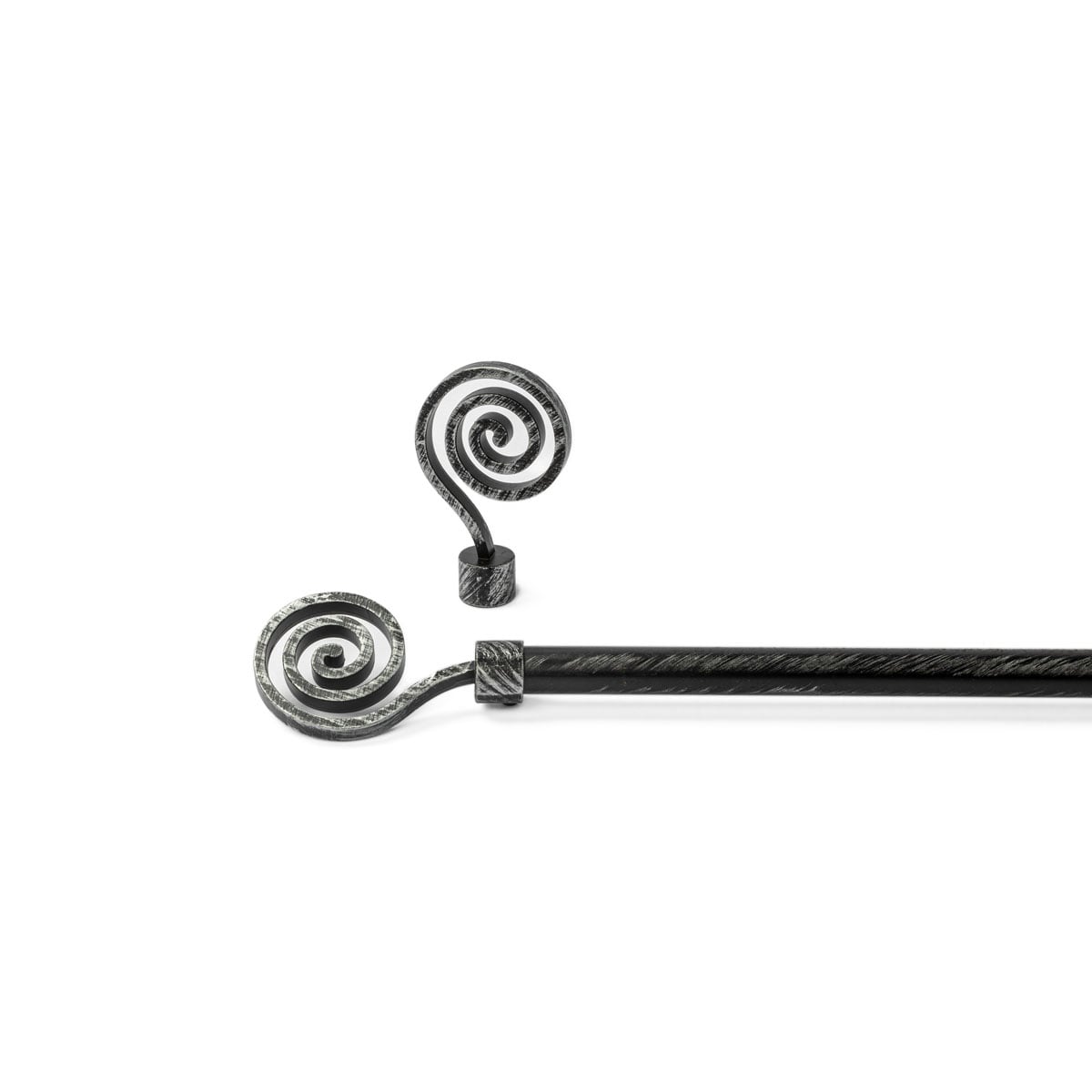 Kit varão extensível preto e prateado 120-210cm da hôma, fotografia 1