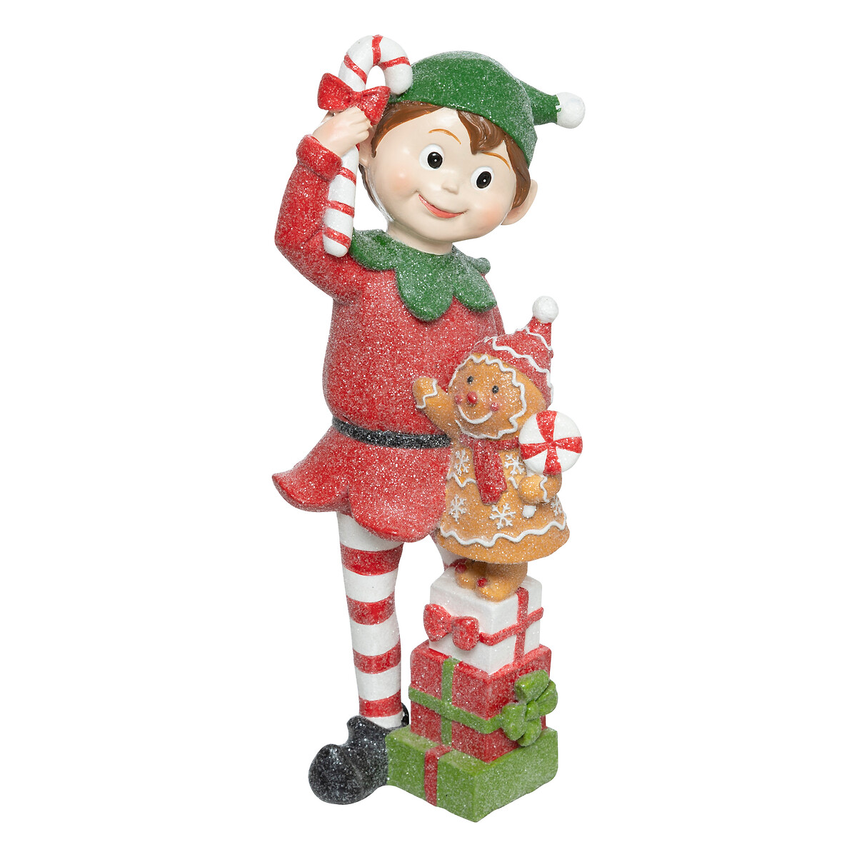 Figura de duende com bolacha de gengibre 24cm da hôma, fotografia 1