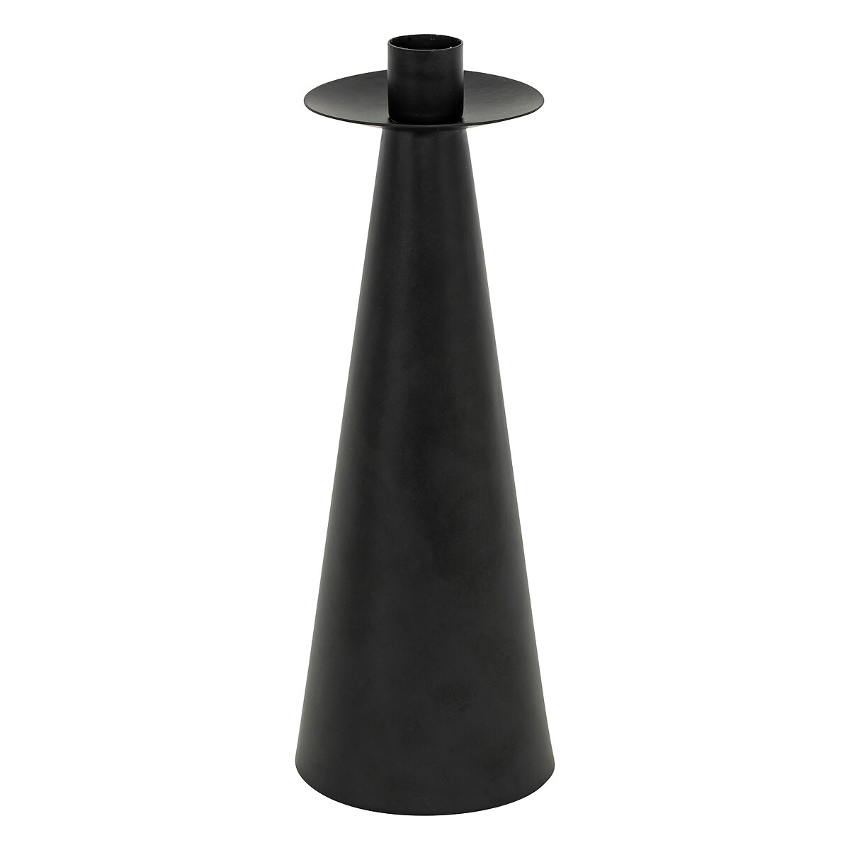 Castiçal preto em metal 24,5cm da hôma, fotografia 1