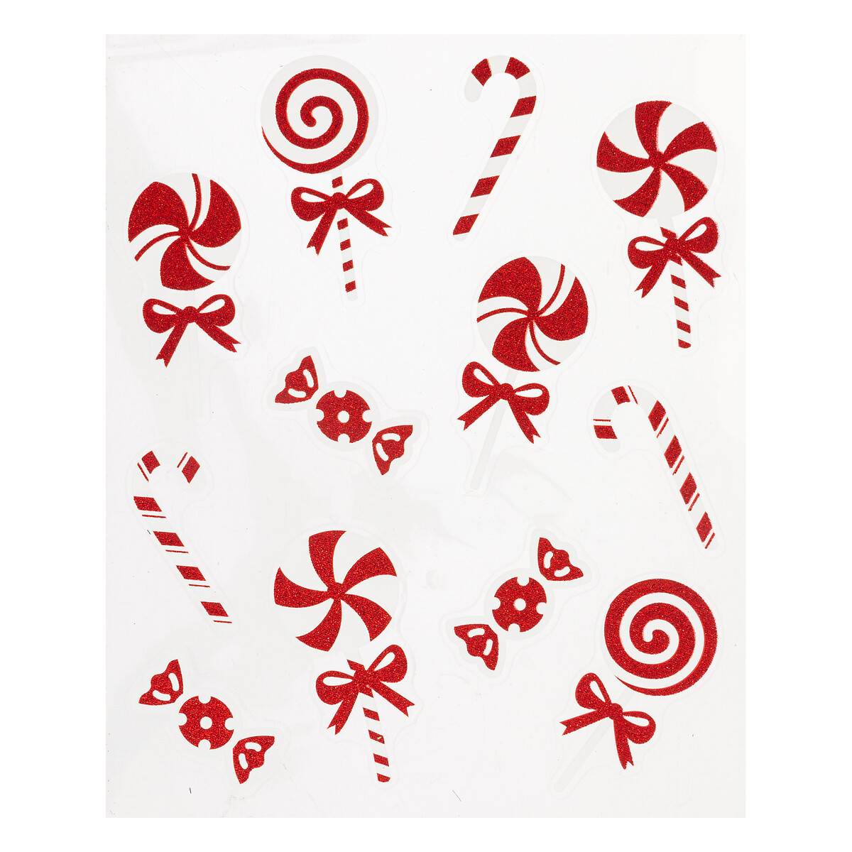 Autocolantes de doces vermelho e branco da hôma, fotografia 1