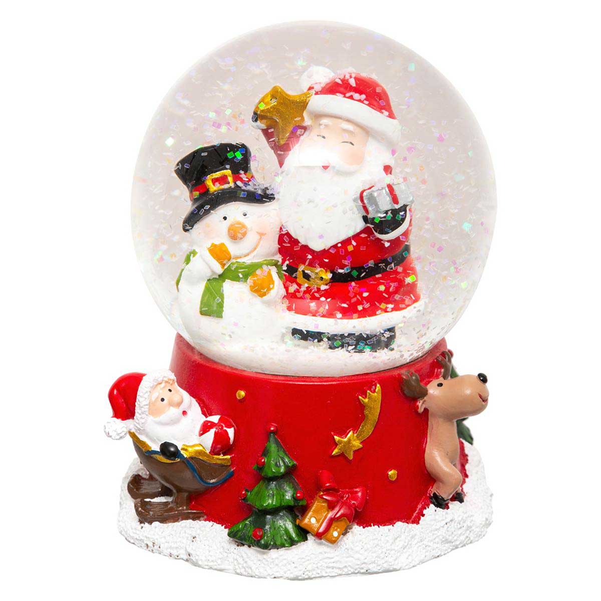 Globo natalício com neve da hôma, fotografia 1