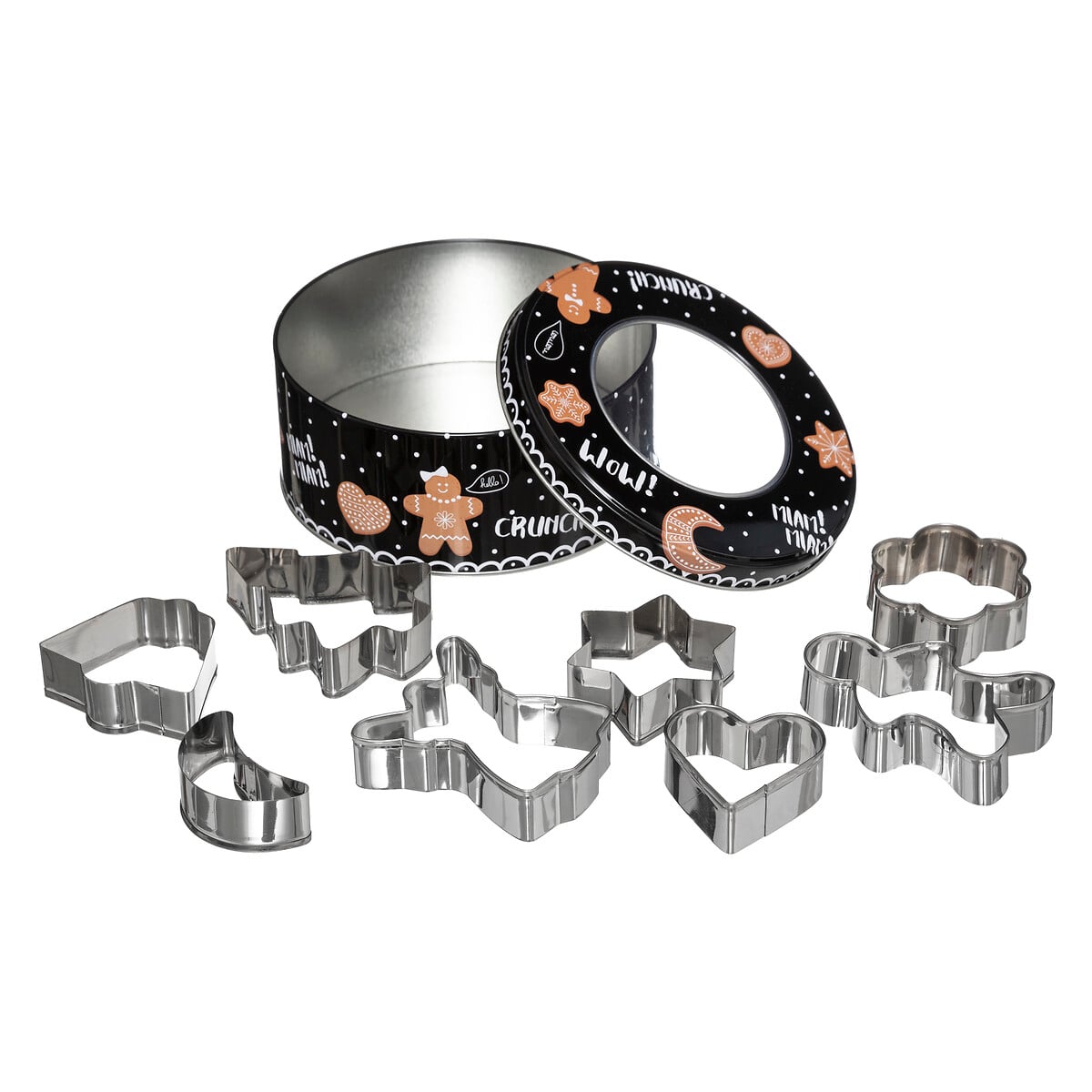 Conjunto de cortadores em metal para bolachas by hôma, photo 1