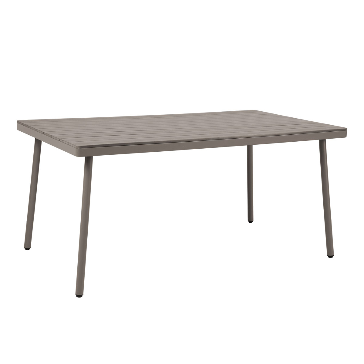 Mesa de exterior em aço bege da hôma, fotografia 1