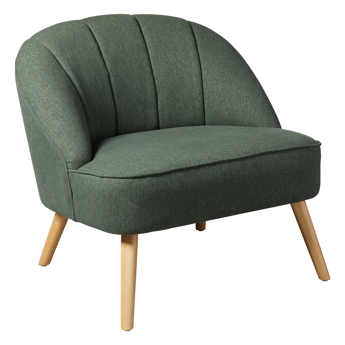 Poltrona NAOVA verde caqui em veludo 78x72x71cm da hôma, fotografia 1