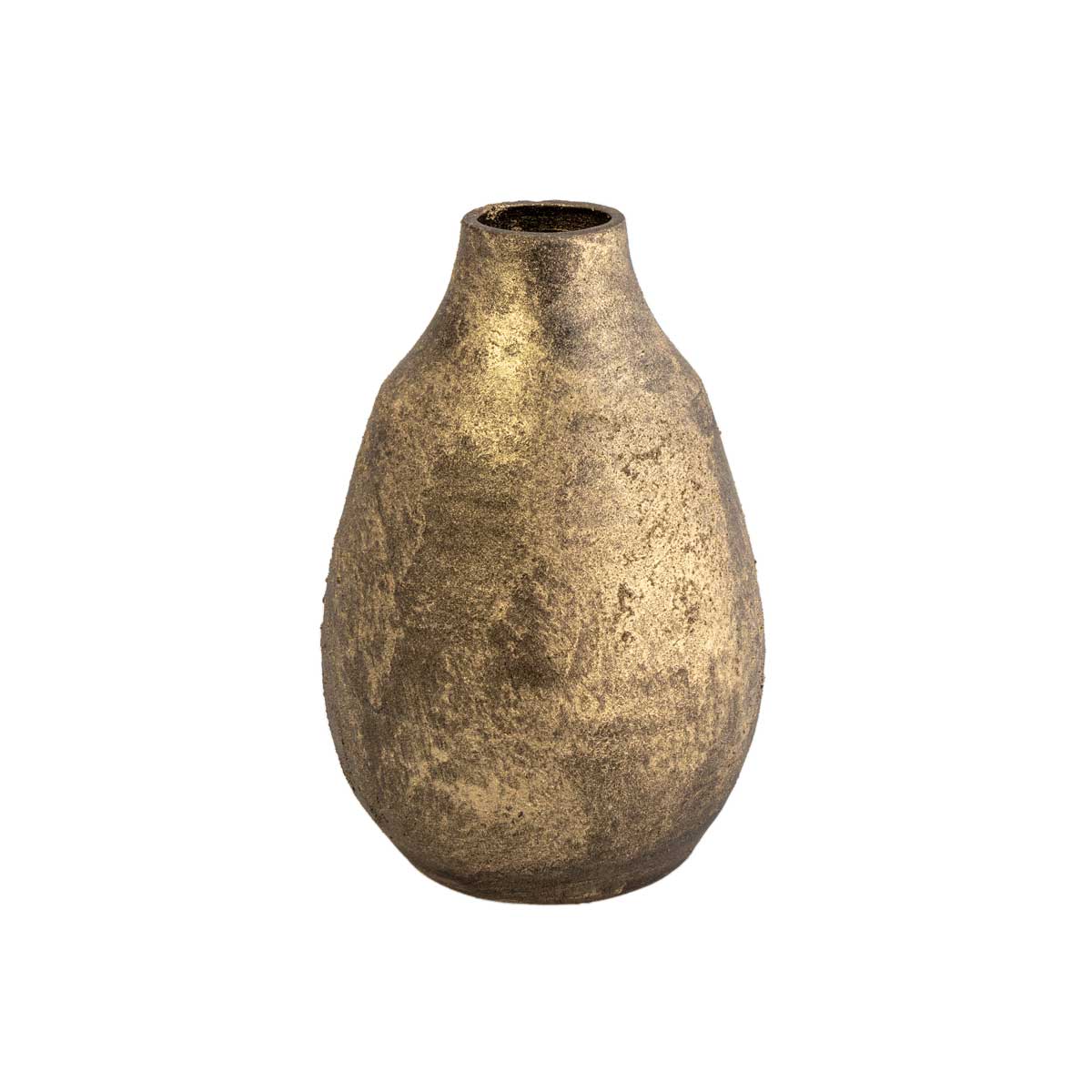 Jarra de cerâmica rustic SAND dourada 25cm da hôma, fotografia 1