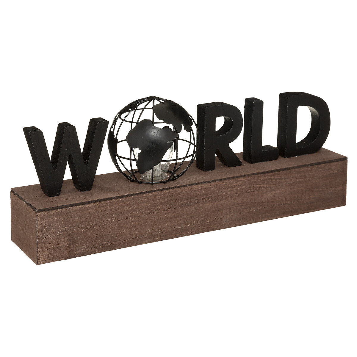 Decoração world em led 15,5x10x38cm da hôma, fotografia 1