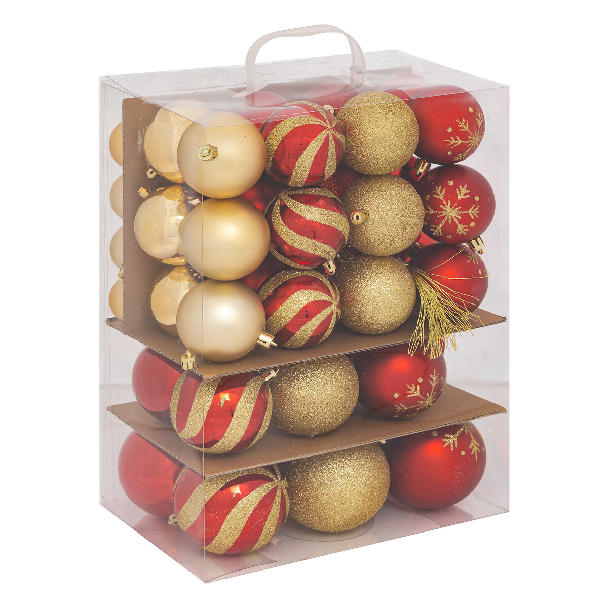 Conjunto de 60 bolas vermelho e dourado by hôma, photo 1