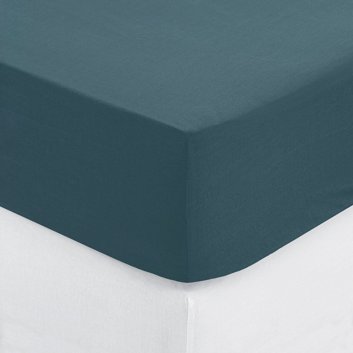 Lençol ajustável azul acinzentado 140x190cm da hôma, fotografia 1