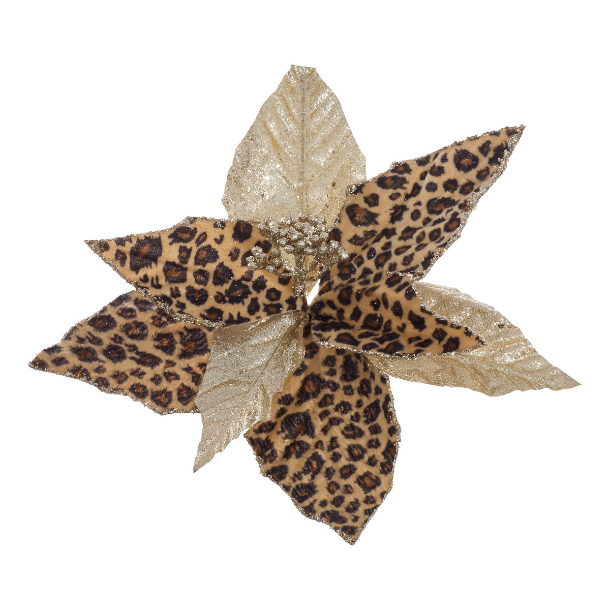 Flor poinsettia com padrão de leopardo 24cm by hôma, photo 1