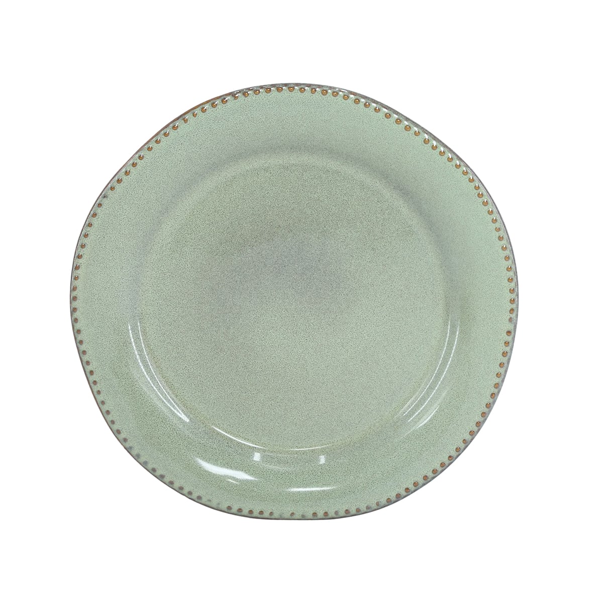 Prato raso CAPRI verde em cerâmica 27cm da hôma, fotografia 1