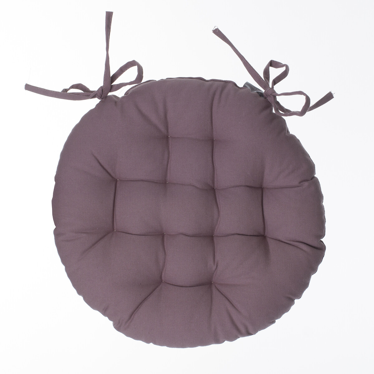 Coxim redondo taupe em algodão 38cm by hôma, photo 1