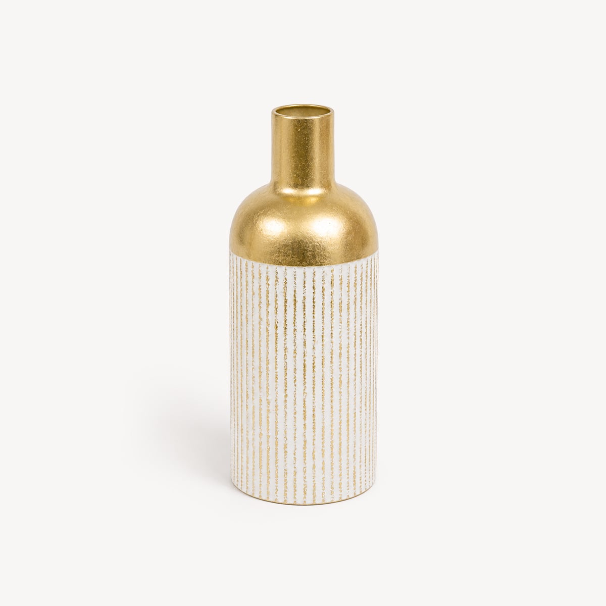 Jarra MIRSA branco e dourado 43,5cm da hôma, fotografia 1