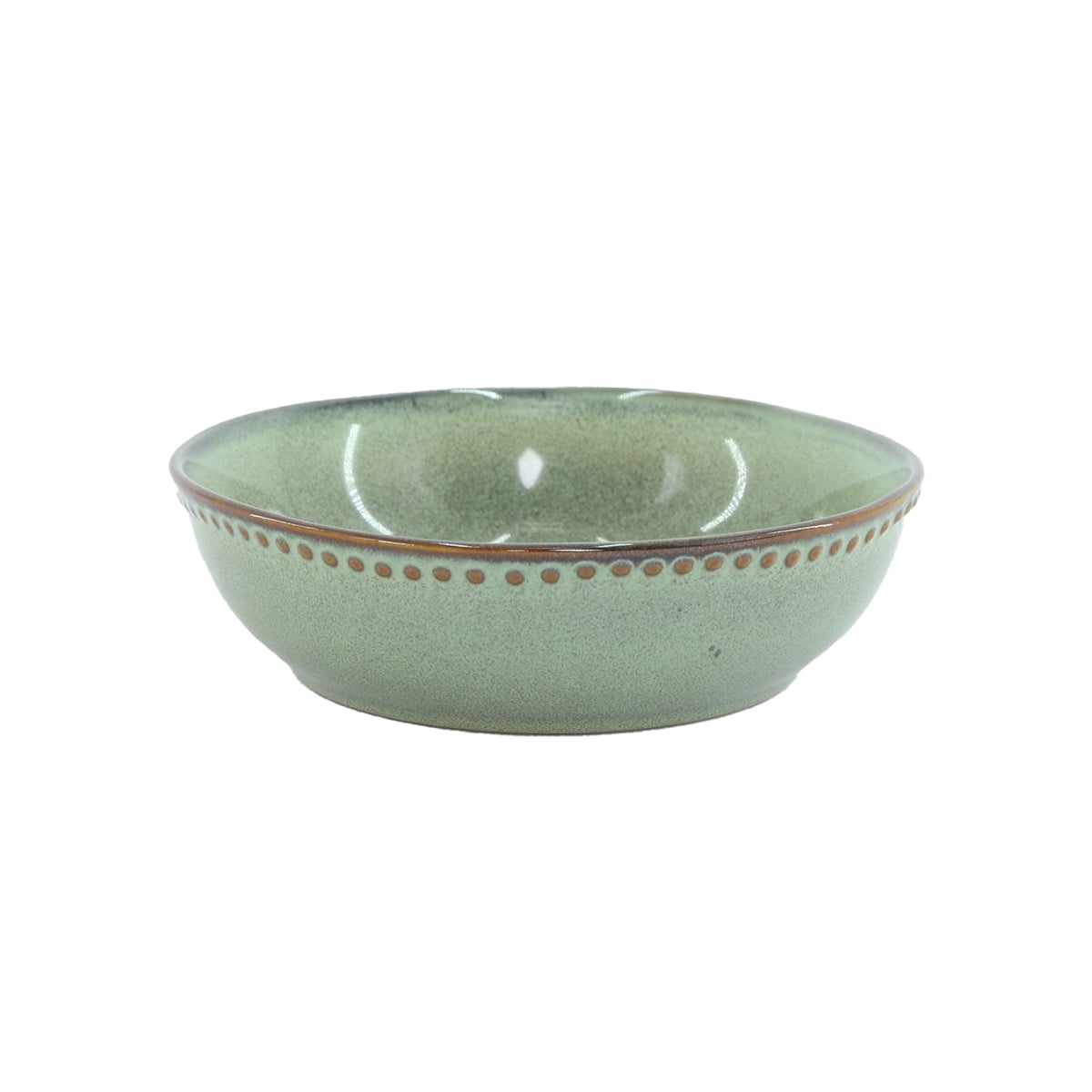 Prato de sopa CAPRI verde em cerâmica 17cm da hôma, fotografia 1