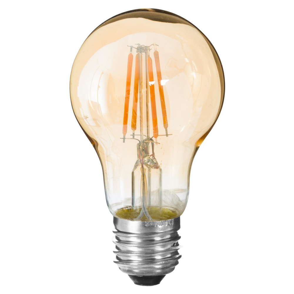 Lâmpada VINTAGE ambar led a60 4,2w e27 by hôma, photo 1
