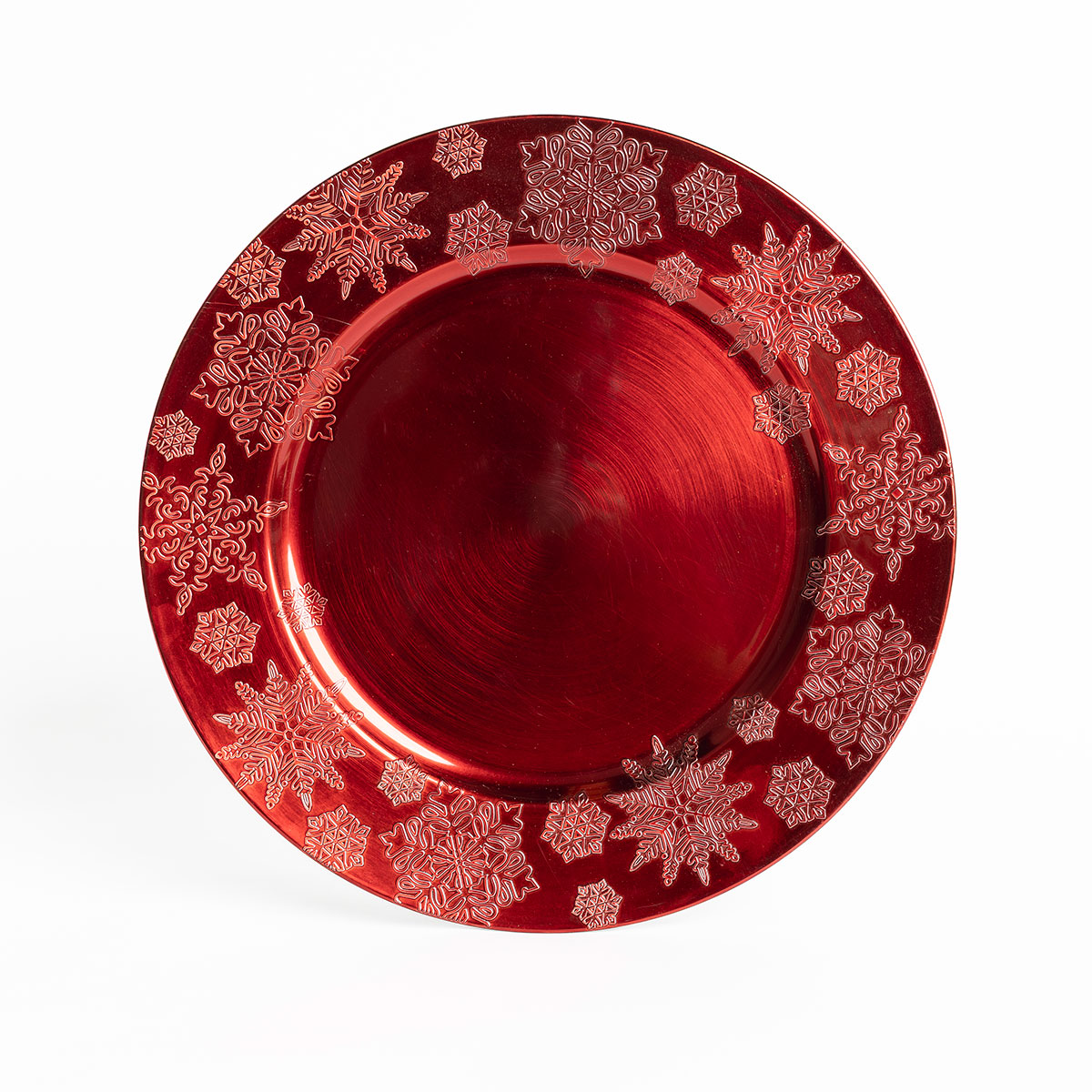 Prato marcador floco de neve vermelho 33cm da hôma, fotografia 1