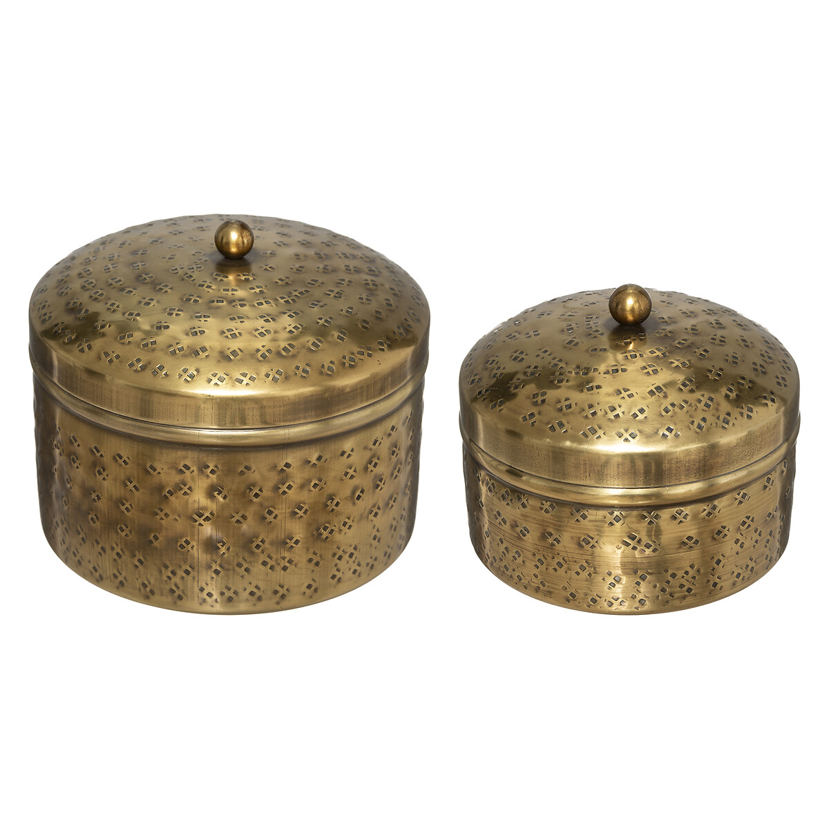 Conjunto de 2 caixas OASIS decorativas douradas by hôma, photo 1