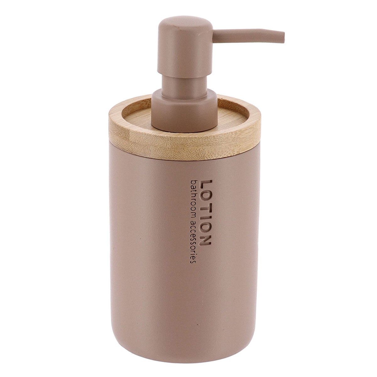Doseador sabonete líquido taupe 280ml da hôma, fotografia 1