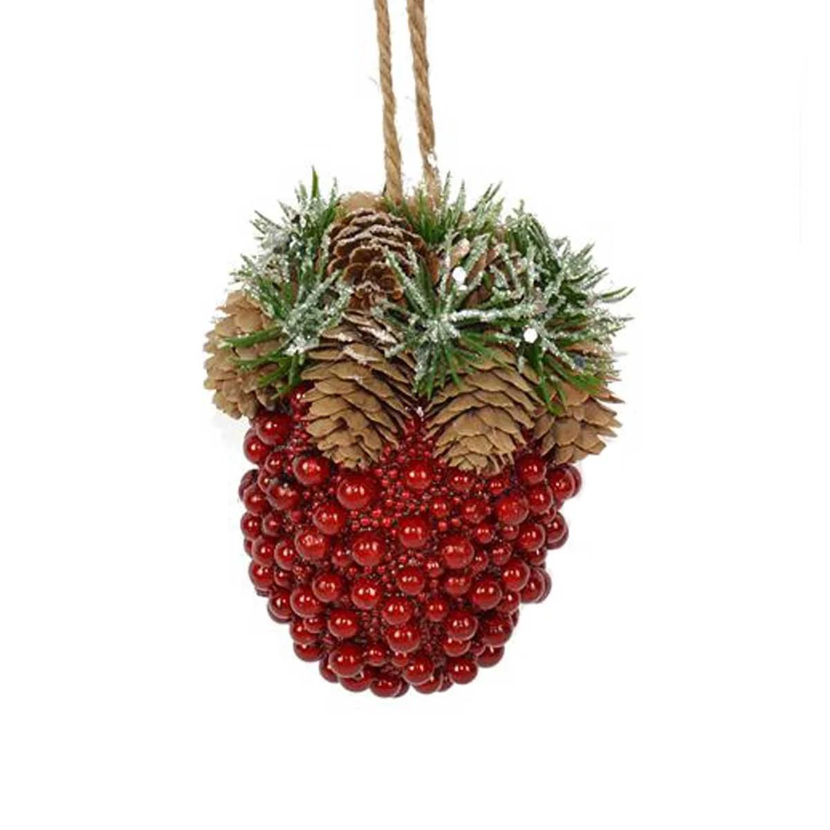 Bolota com pinhas e bagas vermelhas 13cm by hôma, photo 1