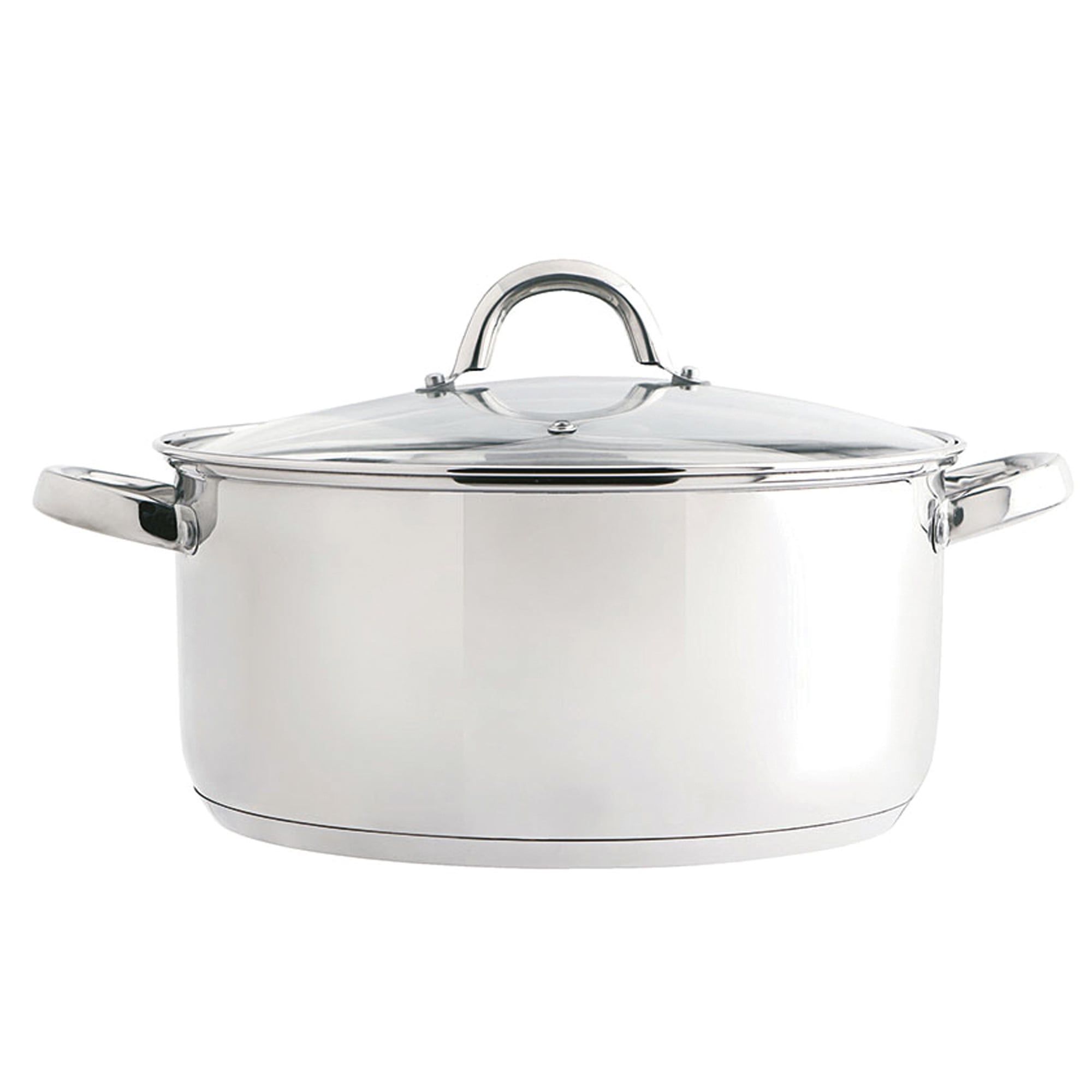 Caçarola em inox com tampa vidro 22cm da hôma, fotografia 1