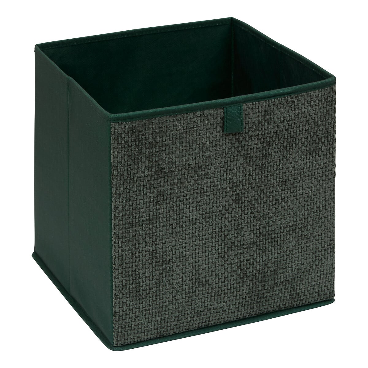 Caixa de arrumação verde caqui 31x31cm VELVY da hôma, fotografia 1