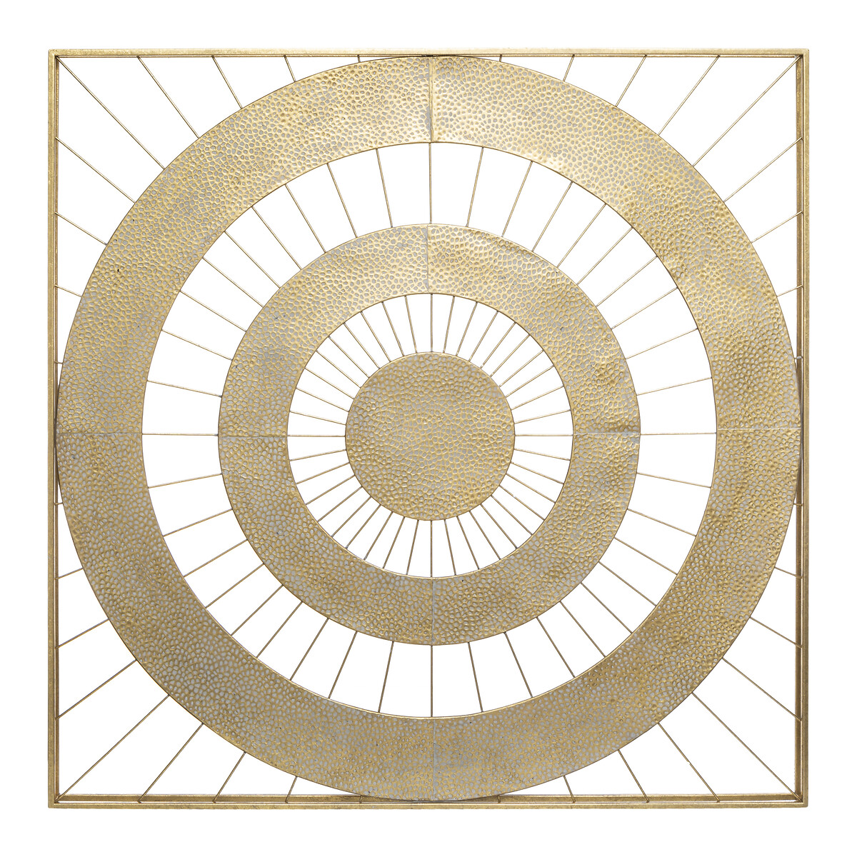 Decoração mural SOLAR FEELING dourada em metal 90x89,8cm da hôma, fotografia 1