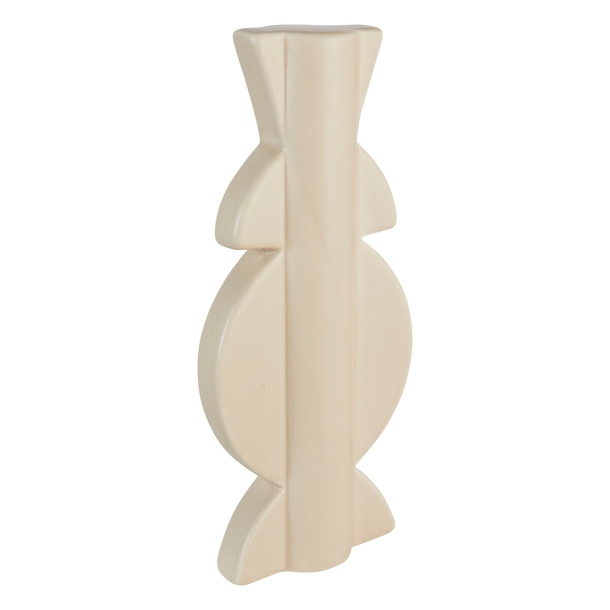 Totem decorativo MALA bege em cerâmica 24,8cm da hôma, fotografia 1