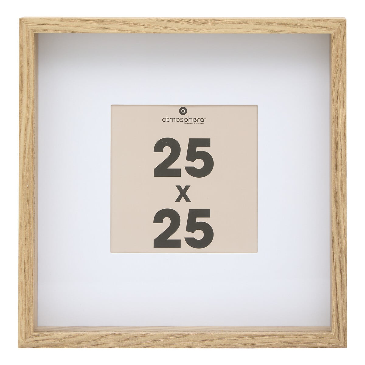 Moldura AXEL mdf natural 25x25cm da hôma, fotografia 1
