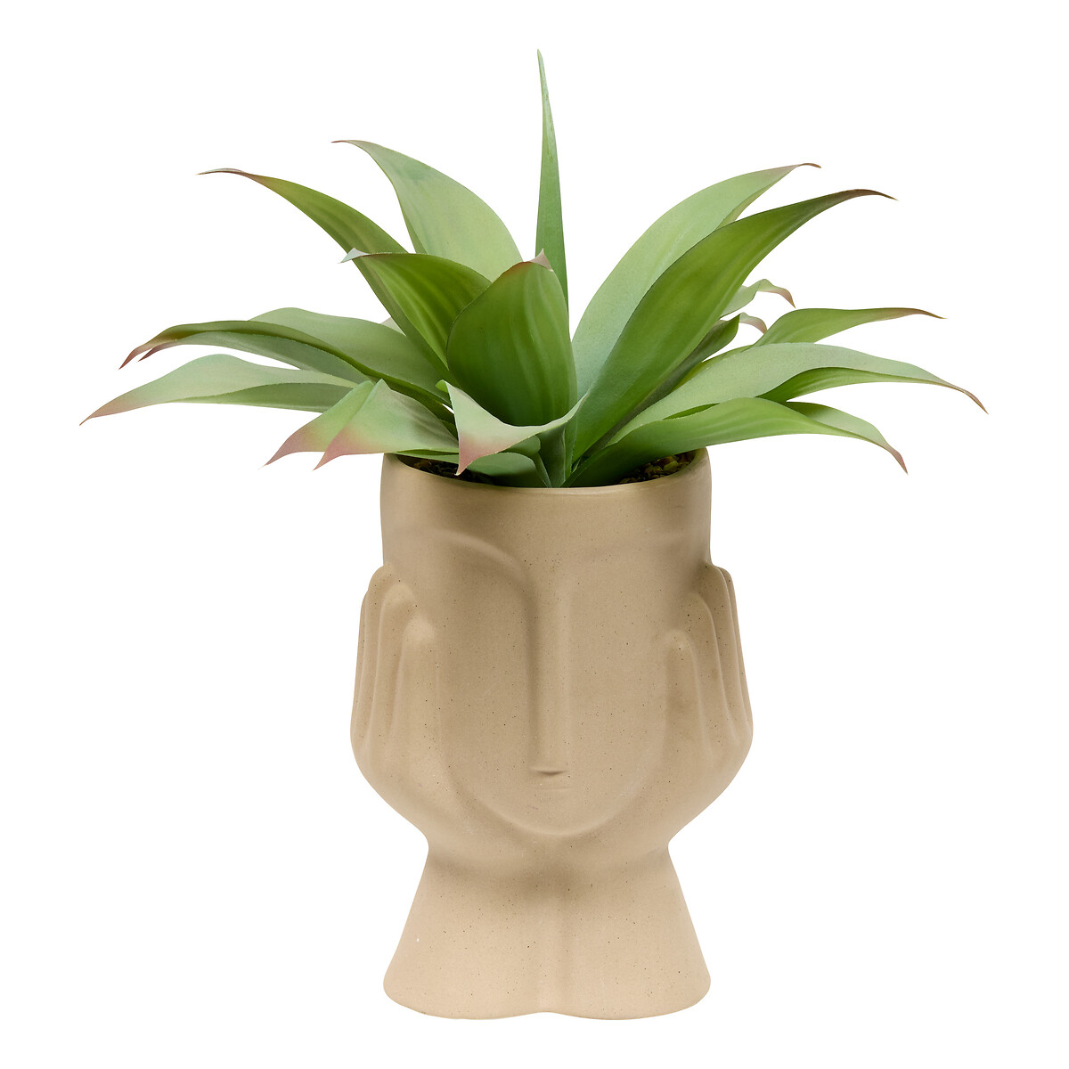 Planta agave artificial SIEN com vaso de cerâmica 48cm da hôma, fotografia 1