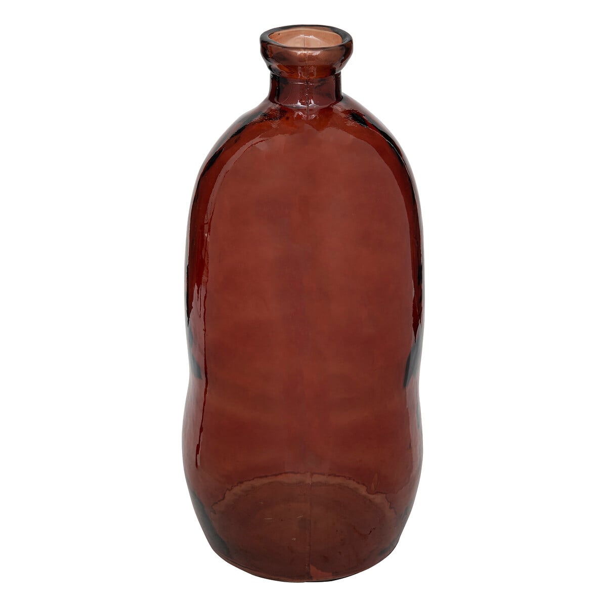 Jarra ULY âmbar de vidro reciclado 73cm da hôma, fotografia 1