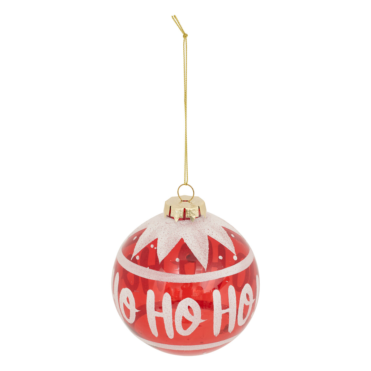 Bola de natal hohoho vidro 9cm by hôma, photo 1