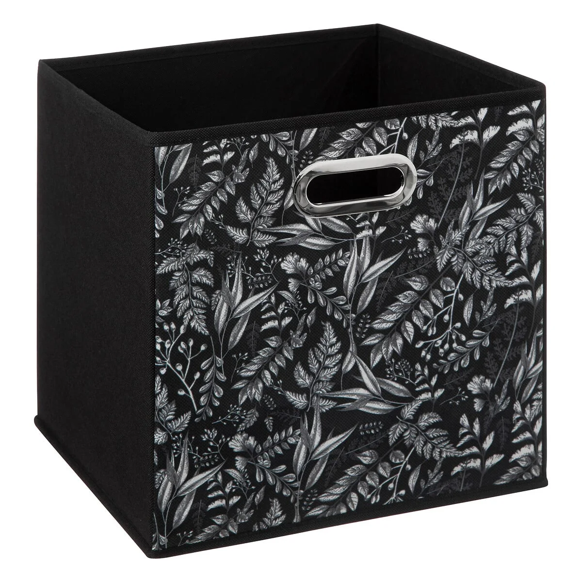Caixa De Arrumação Preta Botanical 31x31cm da hôma, fotografia 1