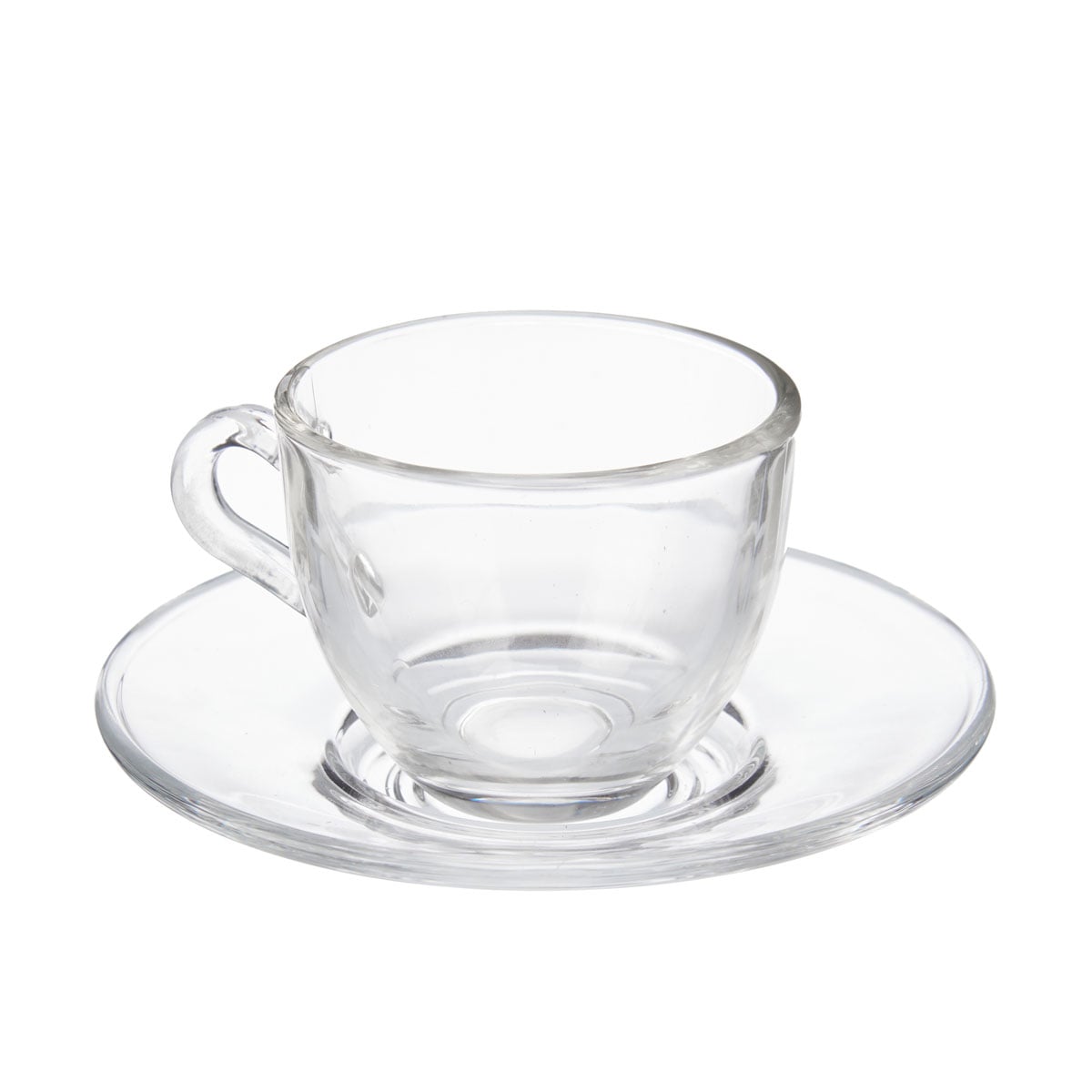 Chávena de café com pires em vidro 85ml da hôma, fotografia 1