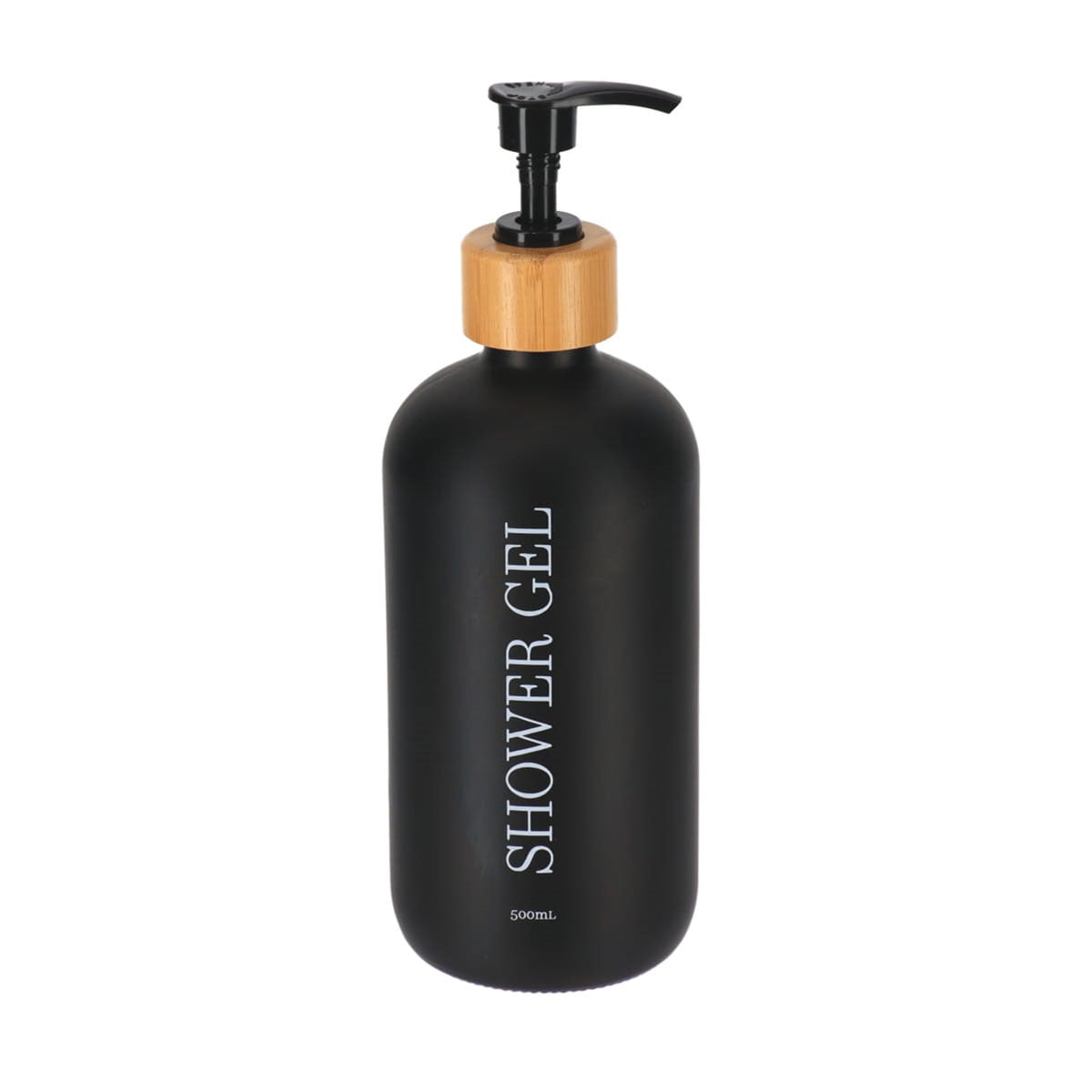 Doseador preto para gel de banho 500ml da hôma, fotografia 1