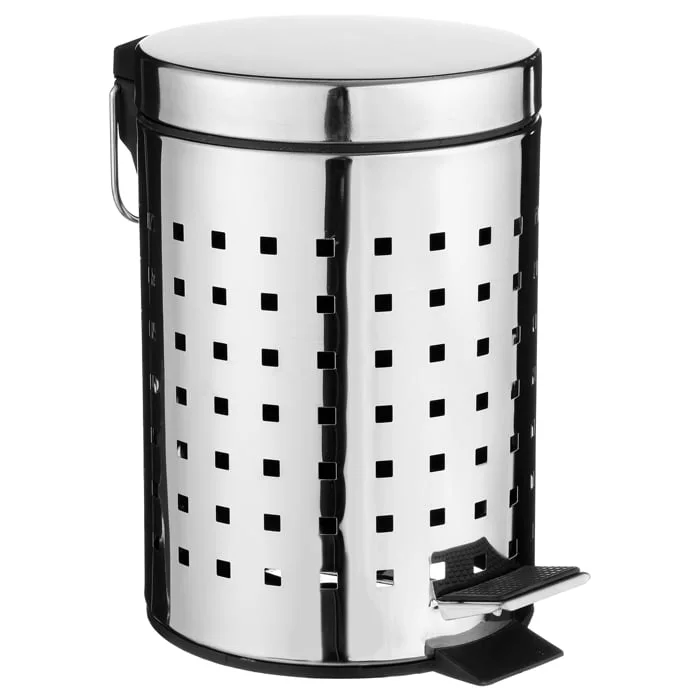 Balde CUBE prateado em inox 3l by hôma, photo 1