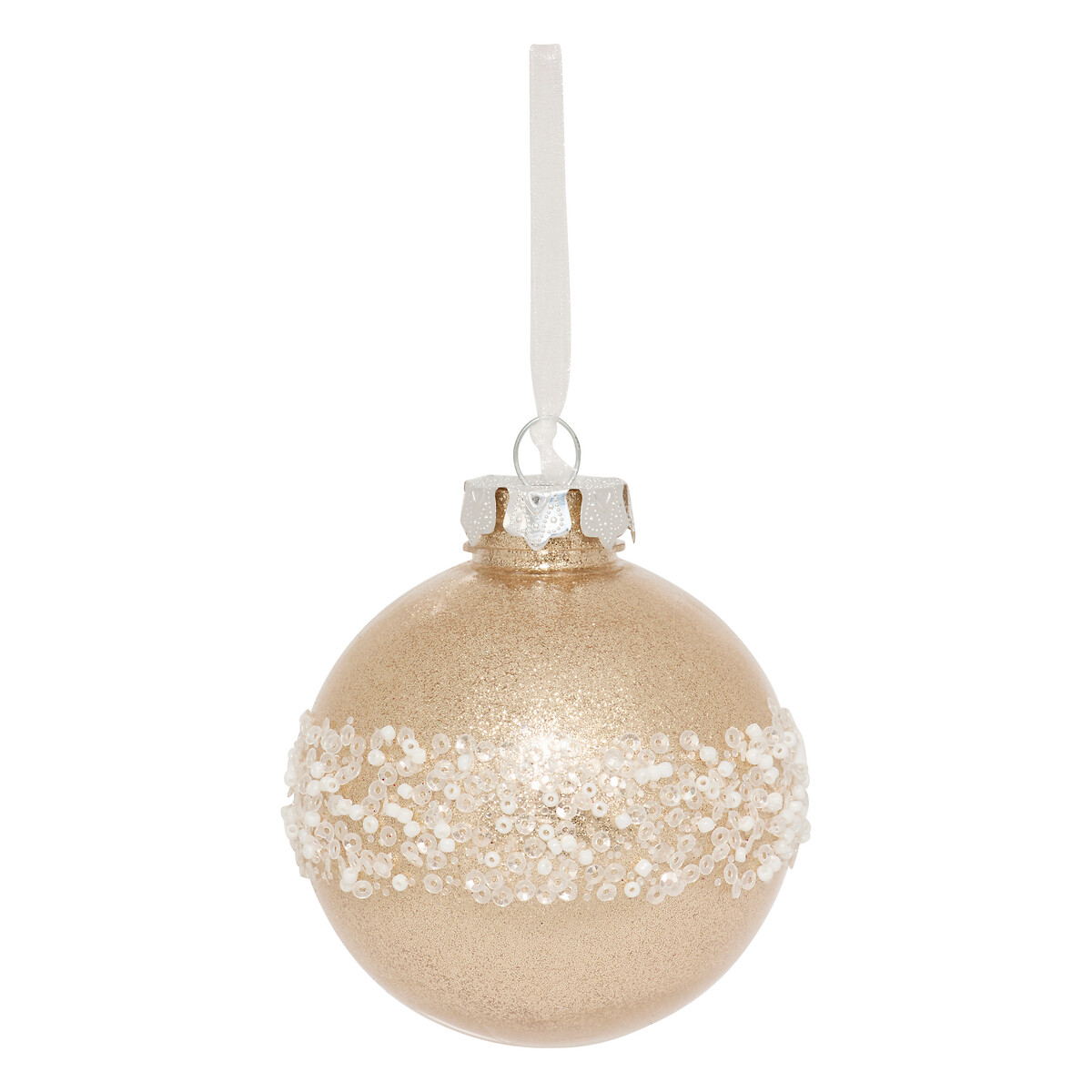Bola de natal com mini pérolas 8cm da hôma, fotografia 1